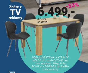 JÍDELNÍ SESTAVA „KATRIN G“