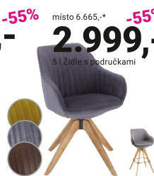 ŽIDLE S PODRUČKAMI „CHILL“