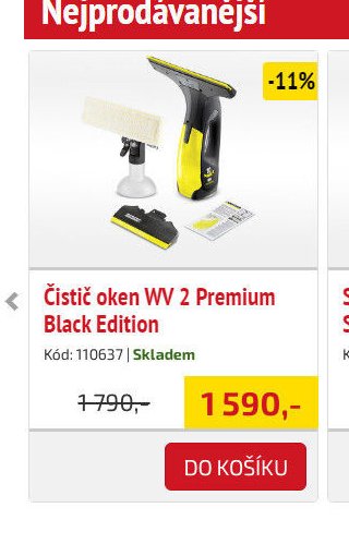 Čistič oken WV 2 Premium Black Edition