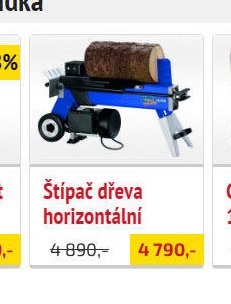 Štípač dřeva horizontální