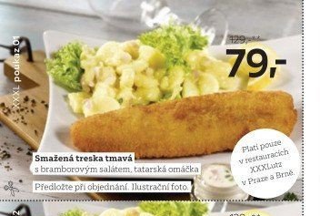 Smažená treska tmavá