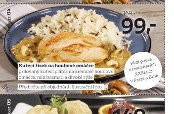Kuřecí řízek na houbové omáčce