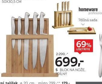 Blok na nože, 7dílný