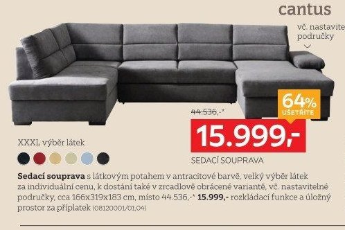 Sedací souprava (antracitová)
