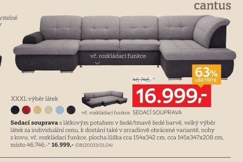 Sedací souprava (světle šedá)