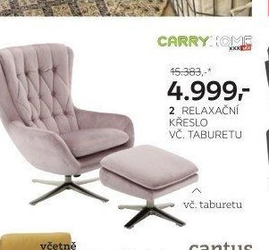 Relaxační křeslo vč. taburetu