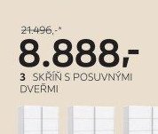 3 Skříň s posuvnými dveřmi
