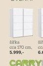 Skříň s posuvnými dveřmi, šířka cca 170 cm