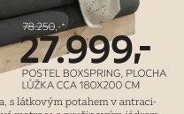Postel boxspring (antracitová)