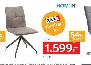 5 židle