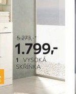 1 vysoká skříňka