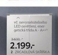 2 zrcadlová skříňka