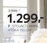 7 stojací lampa, výška 150 cm
