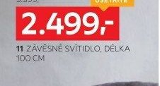 11 závěsné svítidlo, délka 100 cm