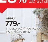 1 DEKORAČNÍ POSTAVIČKA PÁR, VÝŠKA 48 CM