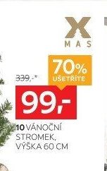 10 VÁNOČNÍ STROMEK, VÝŠKA 60 CM