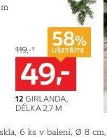 12 GIRLANDA, DÉLKA 2,7 M
