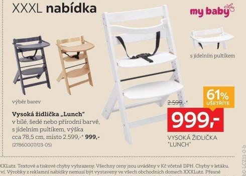 Vysoká židlička „Lunch“