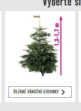 Řezané vánoční stromky