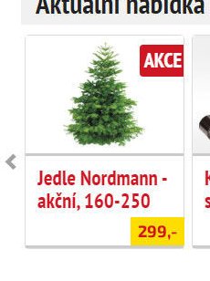 Jedle Nordmann - akční, 160-250