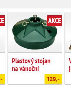 Plastový stojan na vánoční