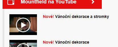 Nové! Vánoční dekorace a stromky