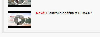 Nové! Elektrokoloběžka MTF MAX 1