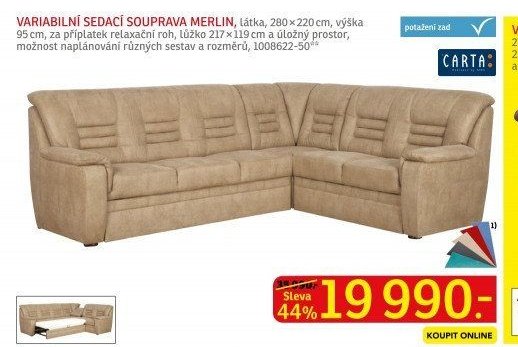 VARIABILNÍ SEDACÍ SOUPRAVA MERLIN