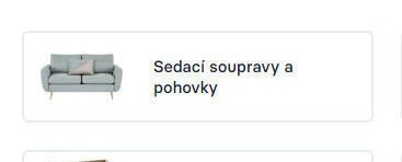 Sedací soupravy a pohovky