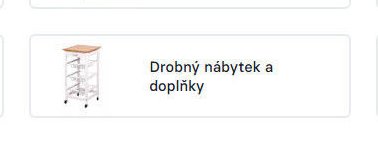 Drobný nábytek a doplňky