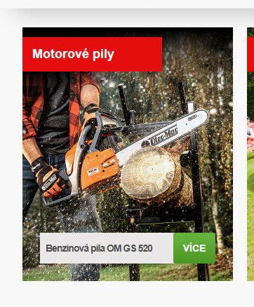 Benzínová pila OM GS 520
