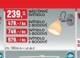 Nástěnné svítidlo (2-bodové, 3-bodové, 4-bodové)