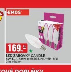 LED ŽÁROVKY CANDLE