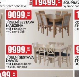 JÍDELNÍ SESTAVA MARZENA