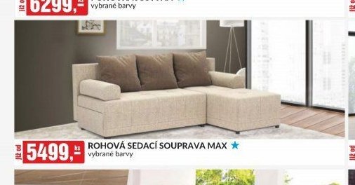 ROHOVÁ SEDACÍ SOUPRAVA MAX