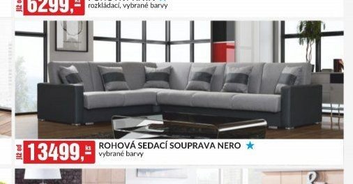 ROHOVÁ SEDACÍ SOUPRAVA NERO