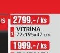 VITRÍNA 72x195x47 cm