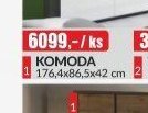 KOMODA 176,4x86,5x42 cm