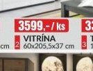 VITRÍNA 60x205,5x37 cm