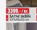 ŠATNÍ SKŘÍŇ 197x90x53 cm