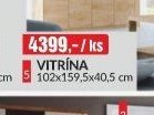 VITRÍNA 102x159,5x40,5 cm