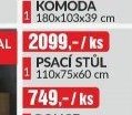 PSACÍ STŮL 110x75x60 cm