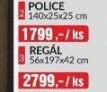 REGÁL 56x197x42 cm