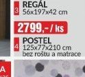 POSTEL 125x77x210 cm