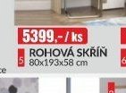 ROHOVÁ SKŘÍŇ 80x193x58 cm
