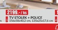 TV STOLEK + POLICE 156x58x40,2 cm
