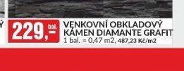 VENKOVNÍ OBKLADOVÝ KÁMEN DIAMANTE GRAFIT