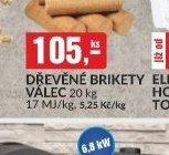 DŘEVĚNÉ BRIKETY VÁLEC