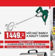 Míchač barev a malty 1400W