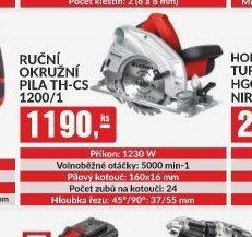 Ruční okružní pila TH-CS 1200/1